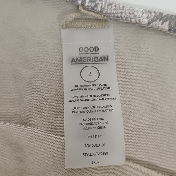 Good American Medium Size 2 Sand Snake Bikini Bottom & Top Set New - Picture 9 of 10
